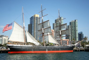 A View of the Star of India Merchant Sailing Ship clipart