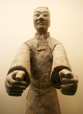 A Terracotta Army Officer, Xi'an, Shaanxi, China clipart