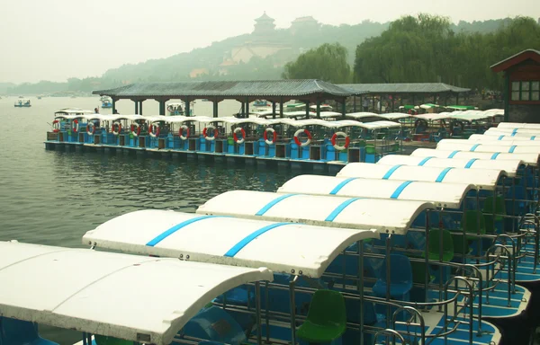 stock image A Paddle Boat Dock at the Summer Palace