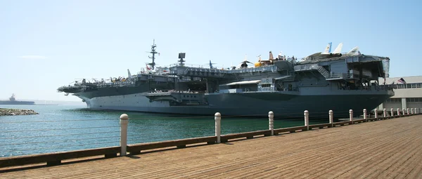 Вид на музей USS Midway, Сан-Диего — стоковое фото