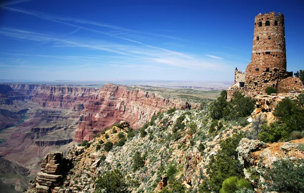 Weergave punt wachttoren, grand canyon, arizona woestijn — Stockfoto