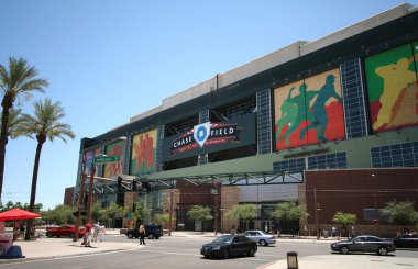 Chase Field in Phoenix, Arizona, Home of the Arizona Diamondbacks clipart