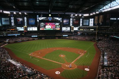 Chase Field in Phoenix, Arizona, Home of the Arizona Diamondbacks clipart