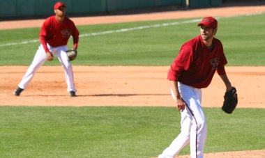 sürahi t.j. ışına bir arizona diamondbacks oyunu