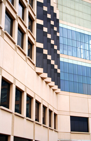 A Pattern of Windows in a Modern Office Building