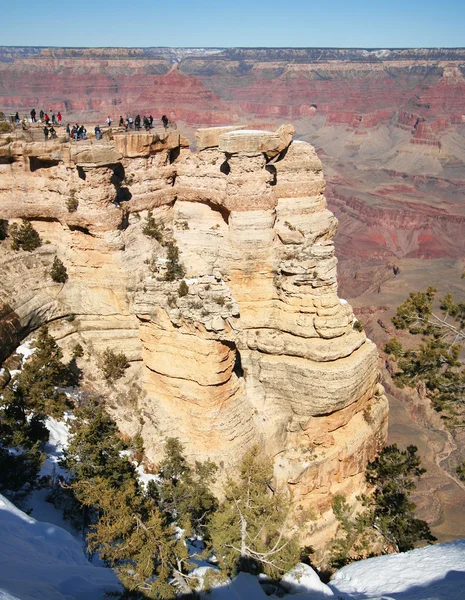 Een grand canyon uitzicht vanaf mather punt — Stockfoto