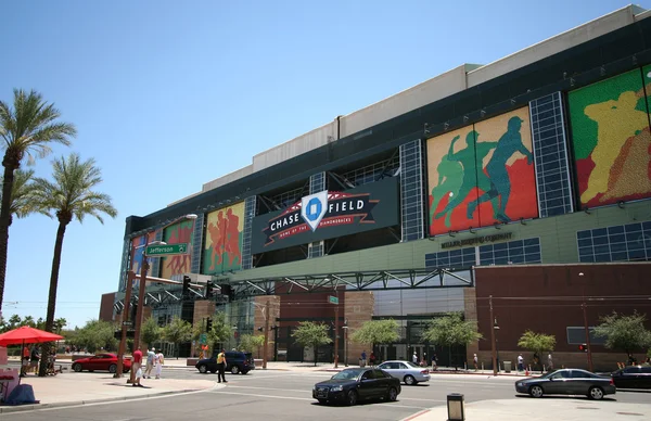 Chase Field a Phoenix, Arizona, patria dei Diamondbacks dell'Arizona — Foto Stock