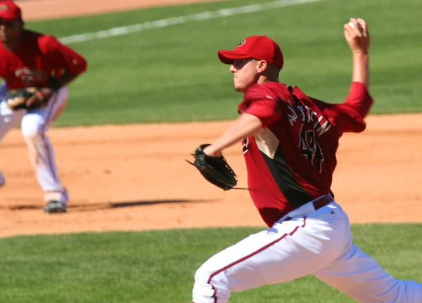 Stock image Arizona Diamondback Bryan Augenstein Pitches