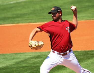 Arizona Diamondbacks Left Handed Pitcher Doug Davis clipart