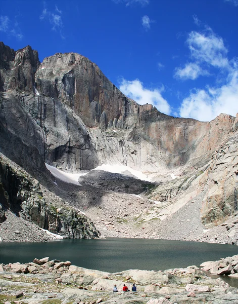 Chasm Lake at the base of Longs Peak, Rocky Mountain National Park, Colorad