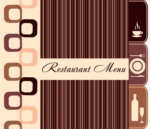 Modelo de menu de restaurante —  Vetores de Stock