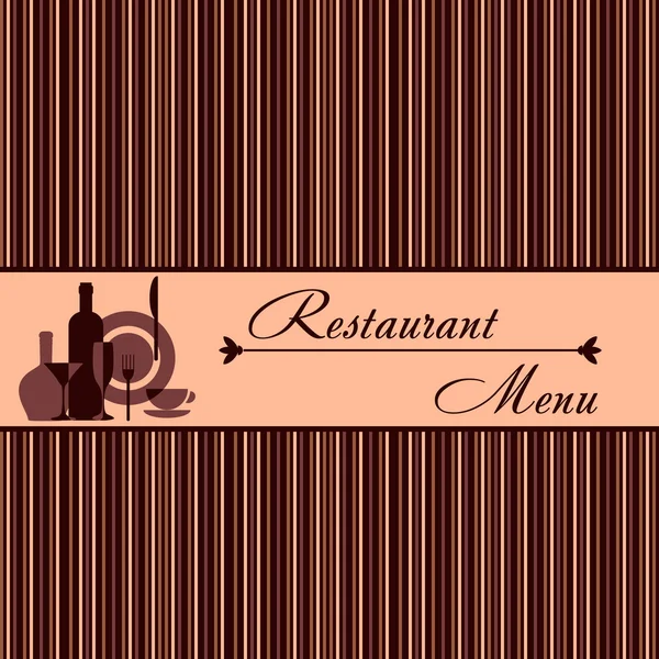 Modèle de menu de restaurant — Image vectorielle