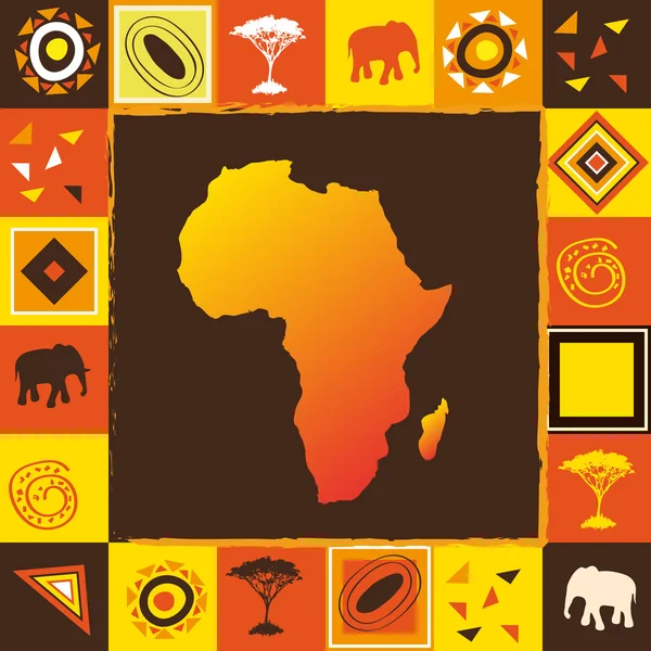 Africano sem costura —  Vetores de Stock