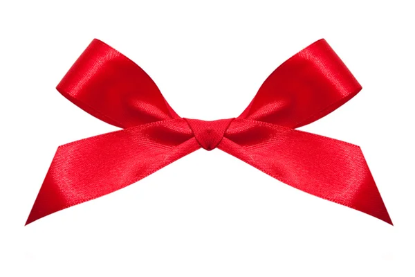 Red bow isolated on a white — Stok fotoğraf