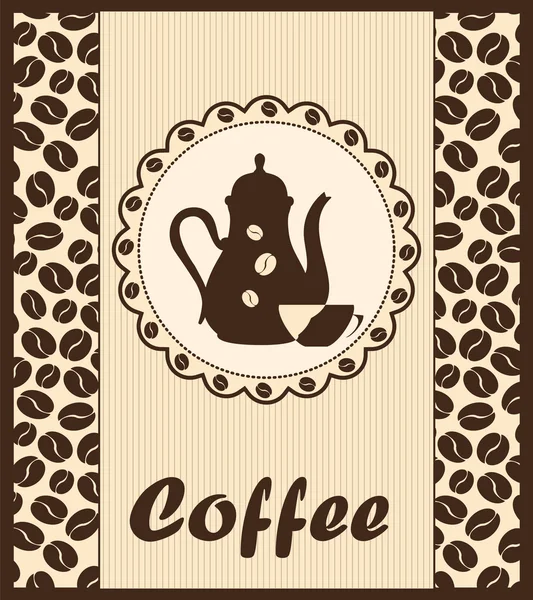 Template of a coffee shop — Stock Vector