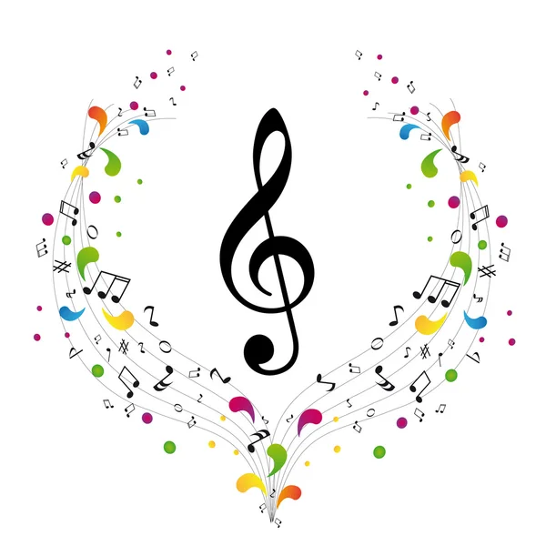 Логотип музыки — стоковое фото
