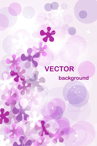 Őszi háttér virágokkal — Stock Vector
