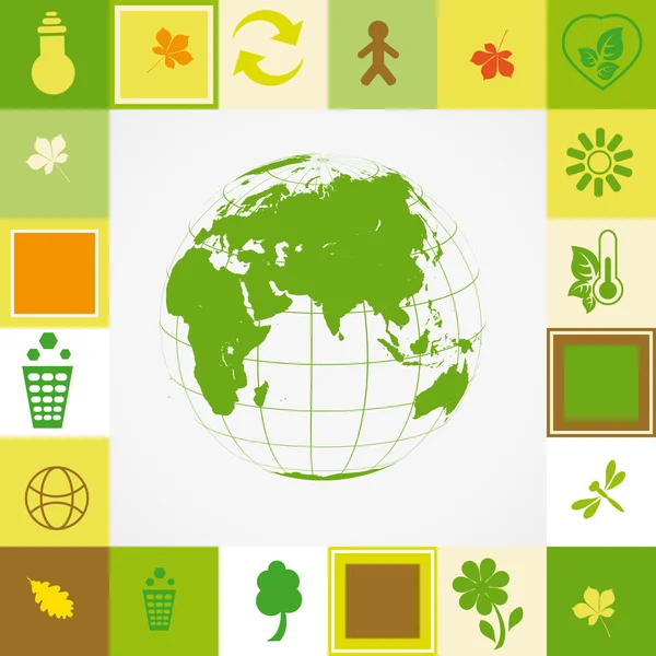 Ekologické karta — Stockový vektor