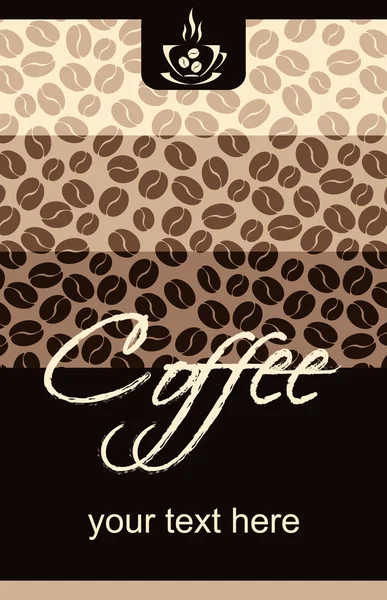 Menu szablon kawiarnia — Wektor stockowy