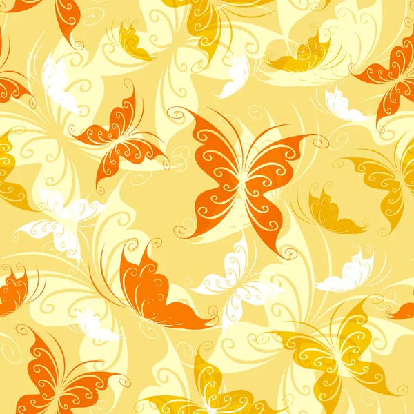 Sin costuras - mariposas de color — Archivo Imágenes Vectoriales