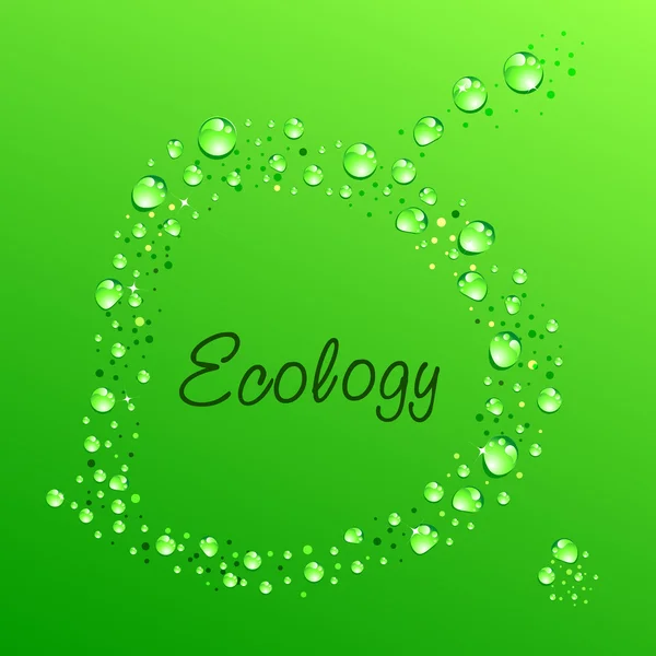 Ekologické abstraktní list — Stockový vektor