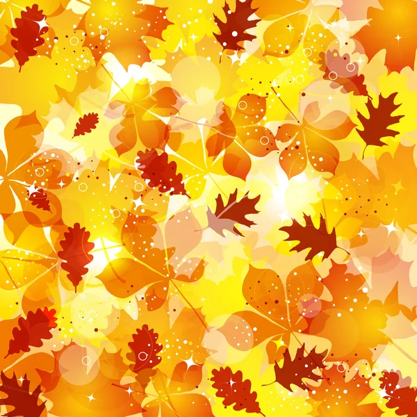 Outono folhas fundo — Vetor de Stock