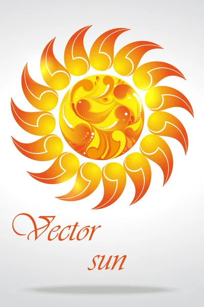 Vecteur soleil — Image vectorielle
