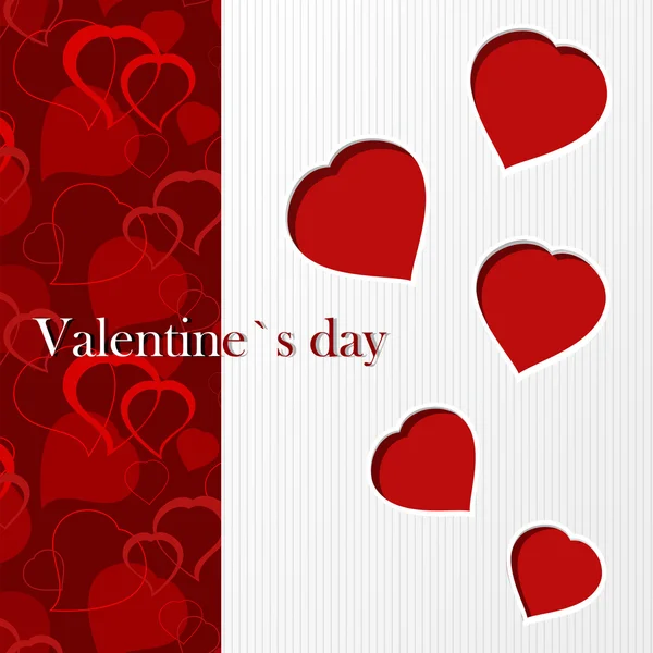 Valentine 's card - I love you — стоковое фото