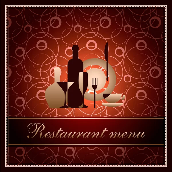 Luxury template for f restaurant menu — Stock Photo, Image