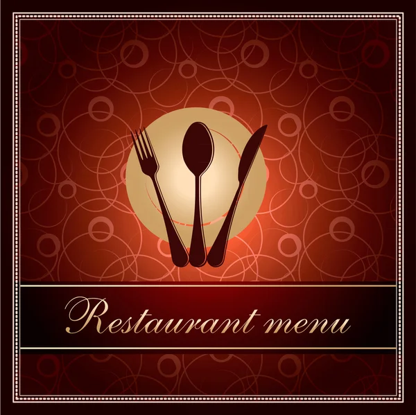 Modello di lusso per un menu ristorante — Foto Stock
