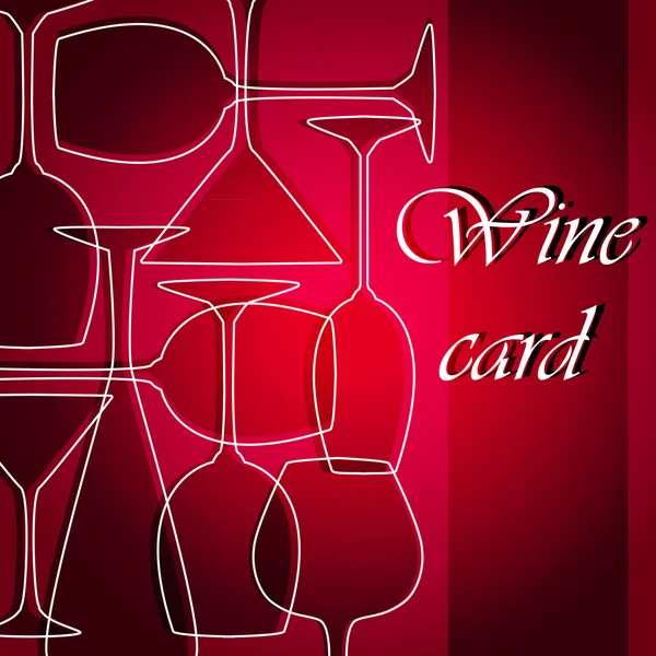 Template of alcohol card — Stock Photo, Image