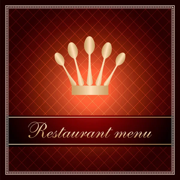 Luxury template for a restaurant menu — Stock Photo, Image
