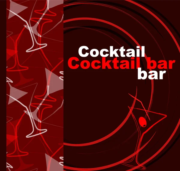 Šablona koktejl bar — Stock fotografie