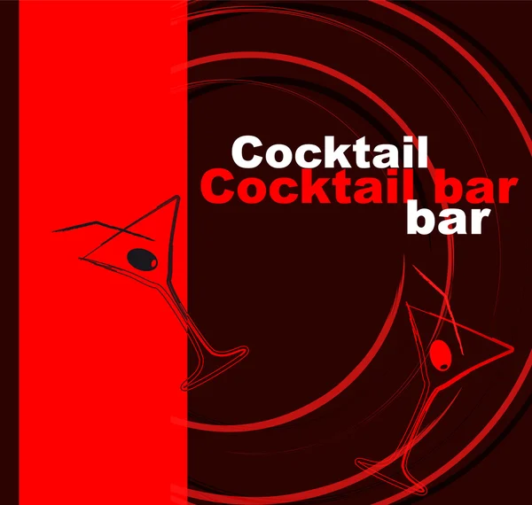 Template of a cocktail bar — Stock Photo, Image