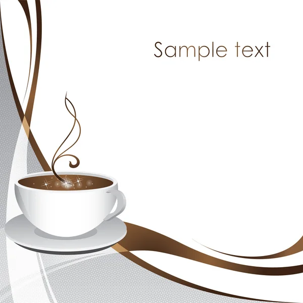 Koffie cup.blank voor caffe, afdrukken, websites — Stockvector