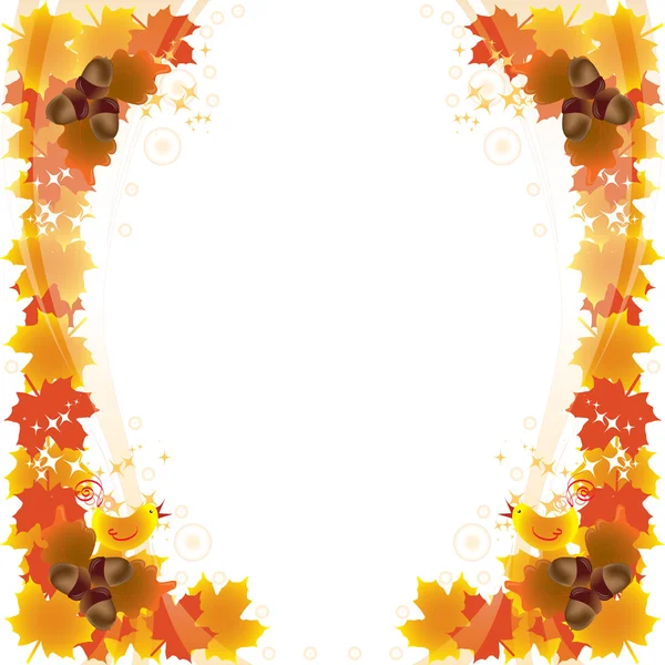 Autumn backgrounds 2 for your blank — Stock Vector