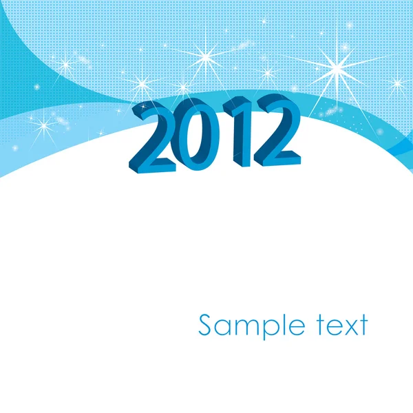 2012 ilustração em branco para impressão ou web — Vetor de Stock