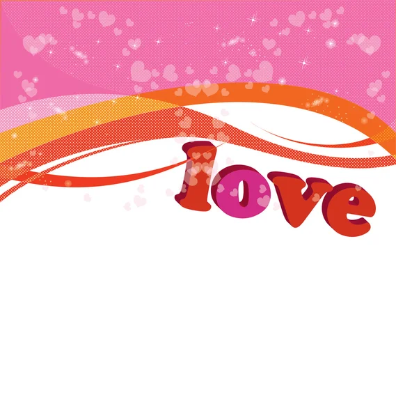 Valentine.postcards for your love frends — Stock Vector