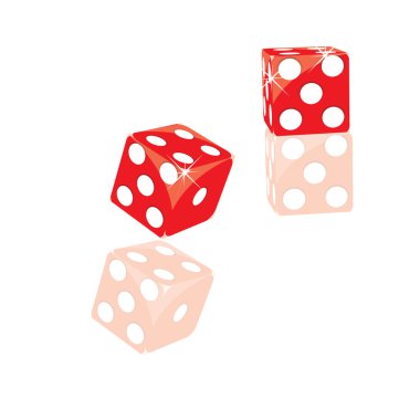 Cubes of casino for web sites clipart