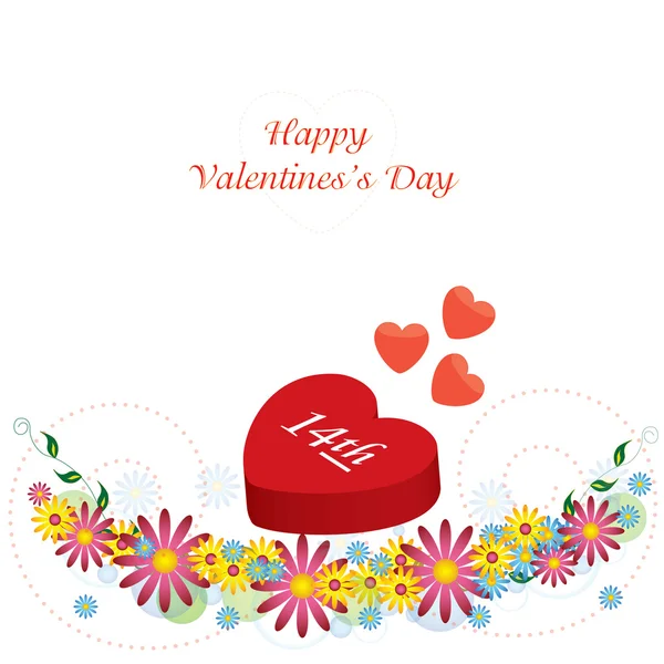 Illustrations d'amour pour la Saint Valentin heureux — Image vectorielle