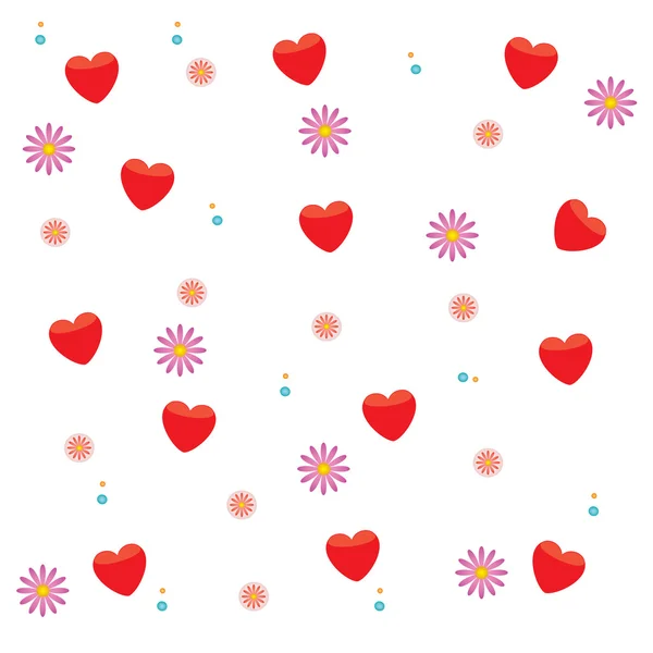 Textures d'amour pour la Saint Valentin pour votre — Image vectorielle
