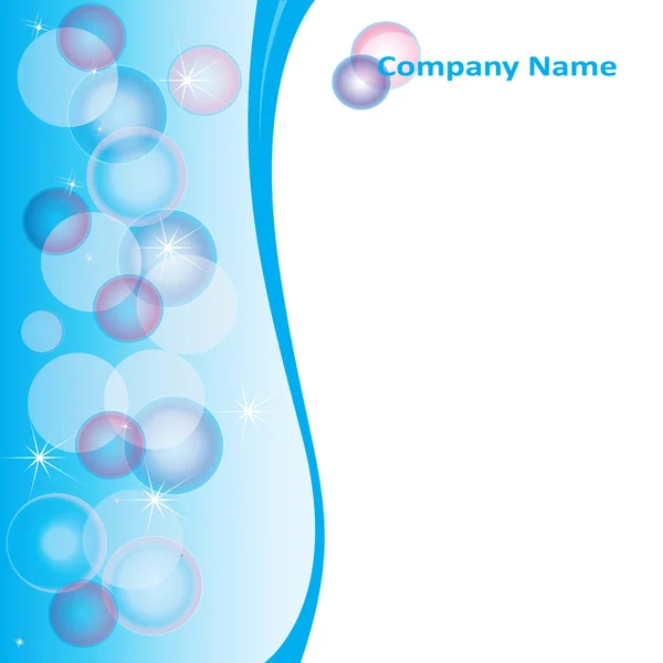 Bubble illustration for blanks for your company — Stock Vector
