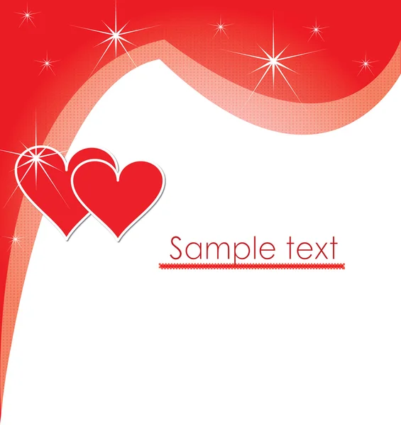 Love letter for print or postcards — Stock Vector