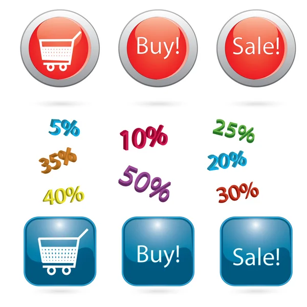 stock vector Business icons for web sites Commerce Retail Sale