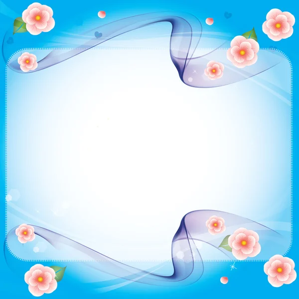 Fialová a modrá rám nebo prázdné pro weby bannery pohlednice — Stockový vektor