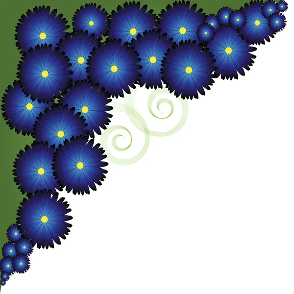 Blomma ram för vykort eller dekor — Stock vektor