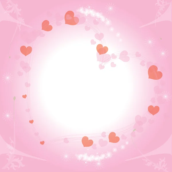 Illustration d'amour pour cartes postales Saint Valentin — Image vectorielle