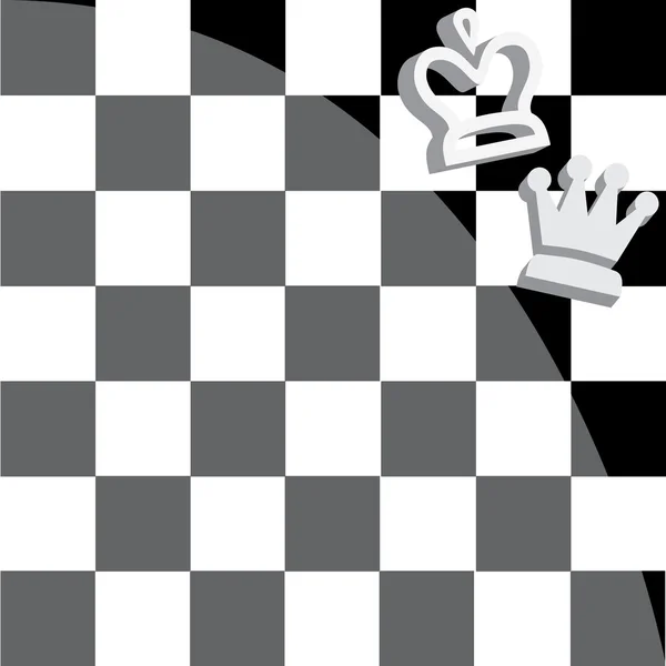 Szachy zestaw ilustracji i szachownica — Wektor stockowy