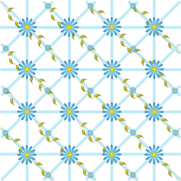 Texturer blommor illustration för material eller tapet — Stock vektor