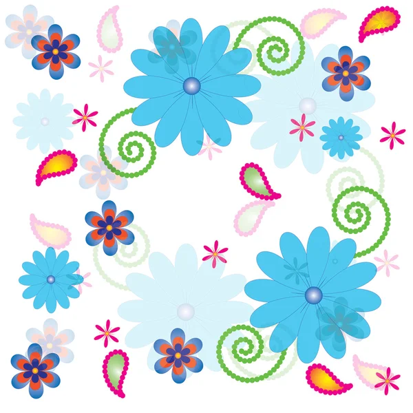 Texturas de flores patrón ilustración para fondo de pantalla — Archivo Imágenes Vectoriales
